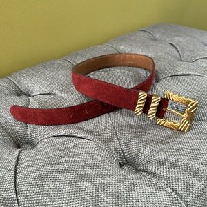 *2 for $30* Linda Allard for Ellen Tracy Suede Belt (fits XS)